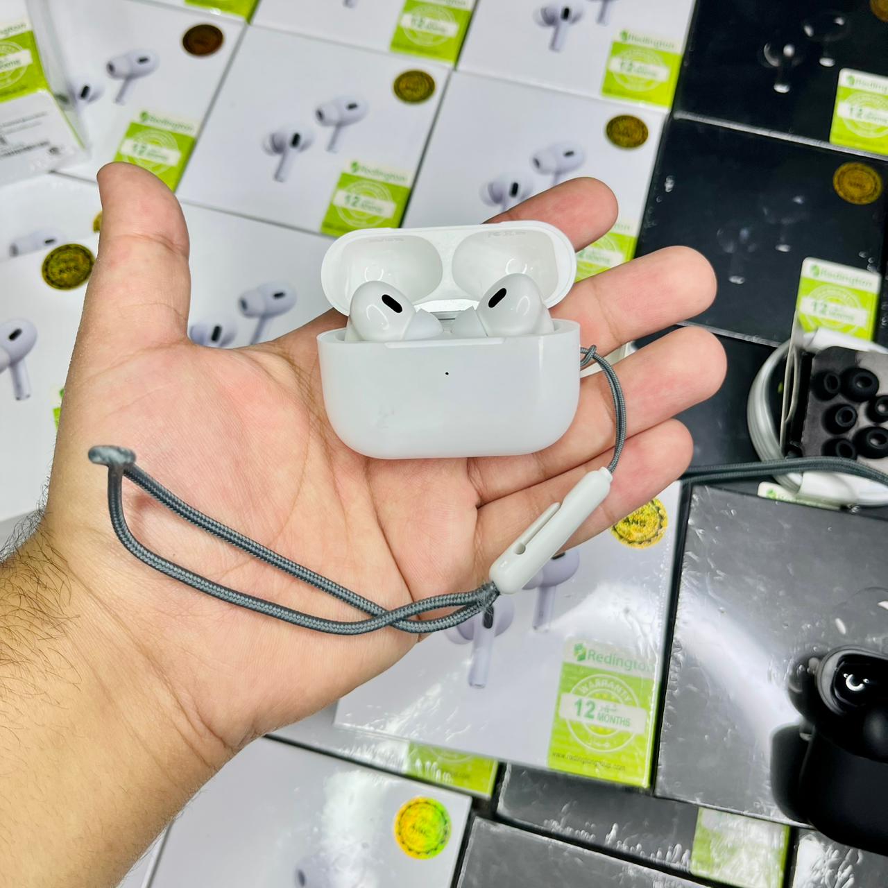 Latest Airpods Pro 2nd Gen Buzzer-Edition With Free Eartips Cable & Lanyard